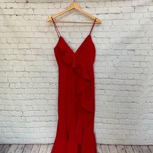 NWT Fashionnova Maxi/Long Ruffle Dress